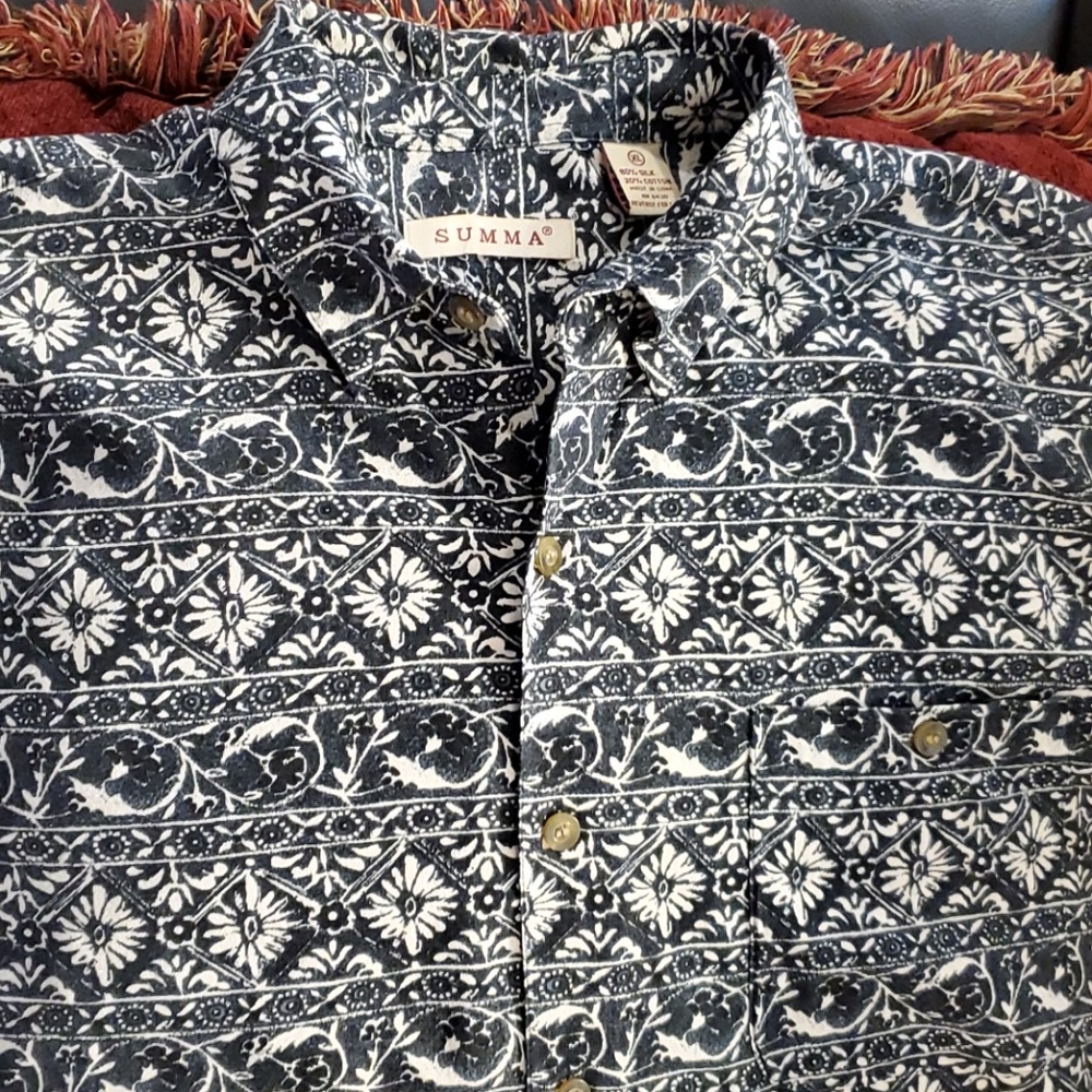 SUMMA Hawaiian style shirt.